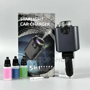 Kebo ya Kuchaji Haraka 5-in-1, Diffuser, Projector ya Nyota