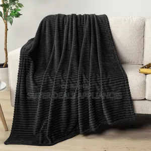 Luxurious Ribbed Throw Blanket