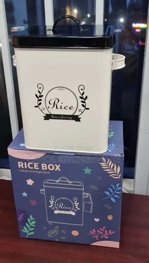 5 Kg Rice Storage Bucket / 5 Kg Metallic Rice Bin