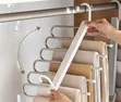 Heavy Duty 6 Layer Foldable Pants Hanger Space Saving - 4