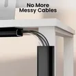 PVC Under-Desk Cable Management Tray Length: 40cm - 4