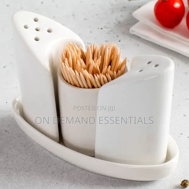 Ceramic Shapely 4pc Pepper Shaker Small - 1