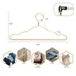 Golden Stainless Steel 10pc Pack of Hangers - 3