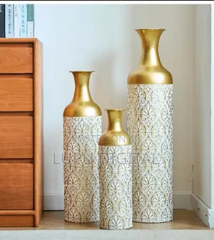 3pcs Set Metallic Vases