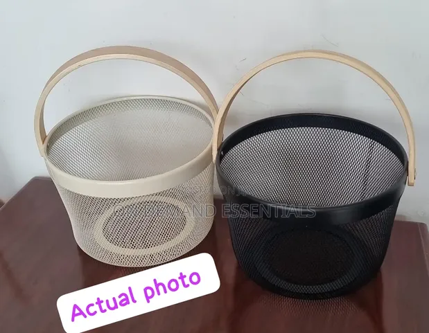 High Quality ROUND SQUARE PANTRY Mesh Wire Fruit Basket - 1