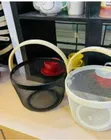 High Quality ROUND SQUARE PANTRY Mesh Wire Fruit Basket - 3