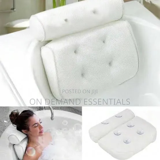 Bath Tub Bath Pillow Size 37x35x10cm 6 Silicone Suction Cups - 1