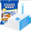 5Pcs Compression Vacuum Storage Bags With a Manual Pump - 1