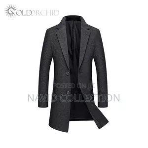 Men's Long Winter Jacket - Black