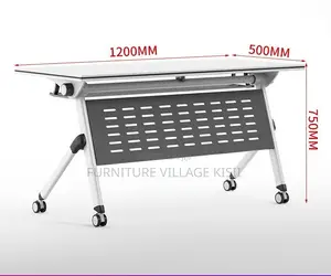 Office Table; Foldable Metallic Training Table
