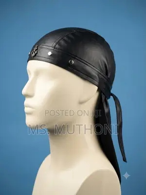 Studded Leather Skull Cap / Durag