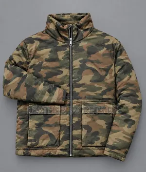 Men's Jackets: White Quilted, Polo Cargo, Camo Puffer