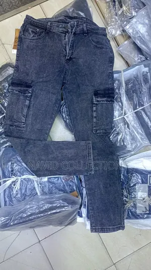 Suruali za Jeans Cargo za Wanaume