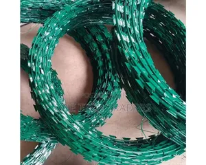 Galvanized Green Razor Wire 10m