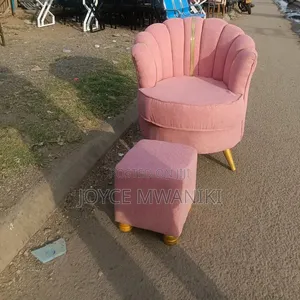 Kiti cha Pedicure na Stool - Pinki ya Mtoto