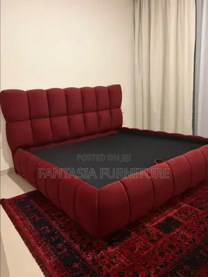 5x6 Trendy Burgundy Bubble Bed