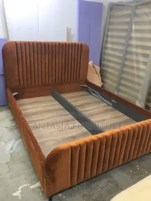 Rust Brown Chester Bed with Storage Lift Base