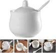 Porcelain Round Sugardish/Storage Jar - 2