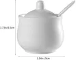 Porcelain Round Sugardish/Storage Jar - 3
