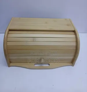 WOODEN BREAD Bin Bamboo//spices Storage
