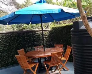 Umbrella Garden Chair Mahogany Wood