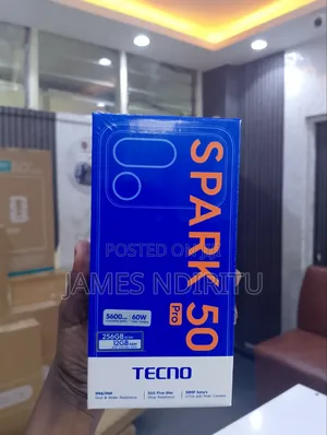 New Tecno Spark 50 Pro 256GB Black