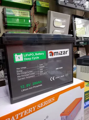 Amizar 2.56kWh 12.8V 200Ah Lithium Battery
