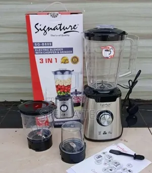 Signature 3-in-1 Electric Blender with Grinder (600W)