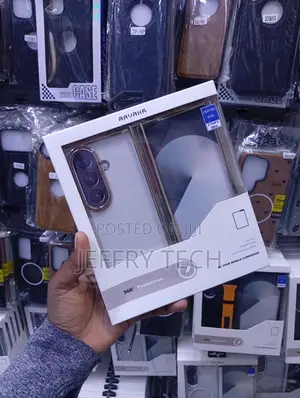 Kava ya Ravaka Clear Gold Trim kwa Samsung Galaxy Z Fold 8 Ultra
