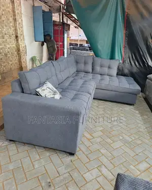 Kochi ya Seating 5 Nyeusi ya Kona - Mtindo wa Kona
