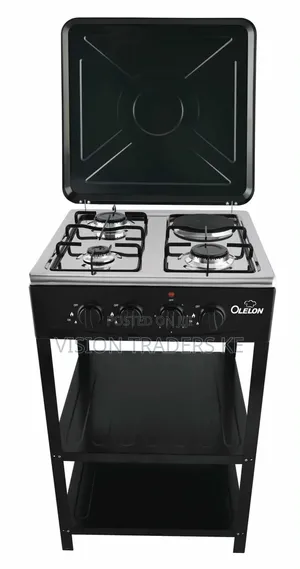 Olelon 3+1 Standing Cooker With Shelves