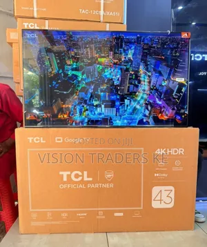 TCL 43" V6D Smart HDR Google TV Isiyo na Fremu