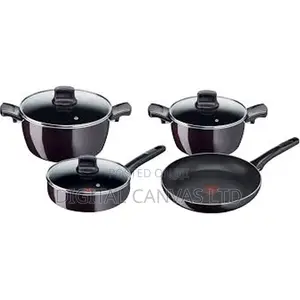 Tefal G6 Super Cook 7-Piece Cookware Set - Black