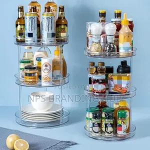 3-Layer 360 Rotation Cabinet Turntable Organizer / Lazy Susan