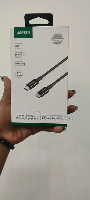 UGREEN USB-C to Lightning Cable 1m (Black)