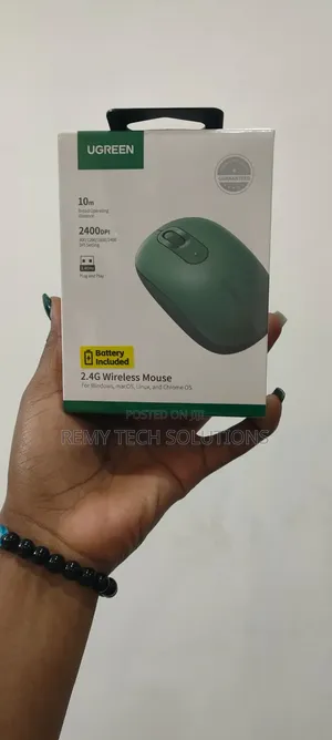 UGREEN 2.4G Wireless Mouse - Rangi ya Celadon Green