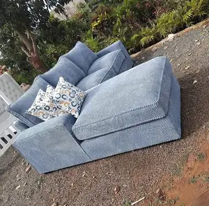 5 Seater Grey L-Shaped Sofa