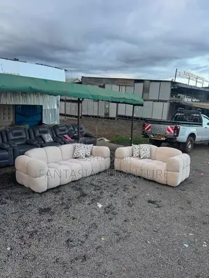 Cream Bubble Sofa Set - 3+2 Seater Combo