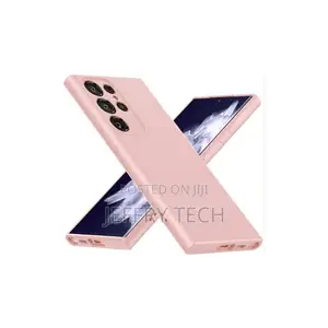 Soft Silicone Back Cover for Samsung Galaxy S23 Ultra - Pink