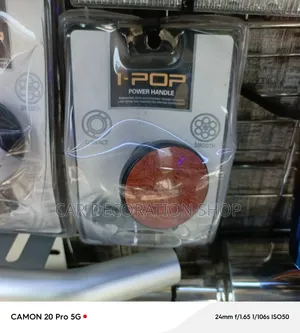 I-Pop Power Handle Steering Wheel Spinner Knob - Wood Grain
