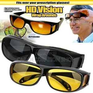 2-in-1 Driving Sunglasses: Dark for Day, Yellow for Night