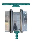 NR Hardware CP Double-Action Spring Hinge, 100mm - 2