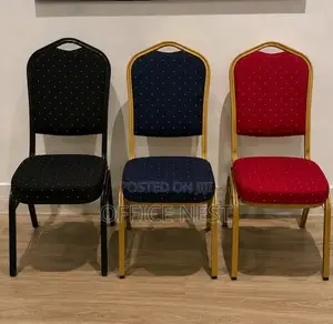 Padded Event, Wedding Conference Chairs – Black, Gold Red