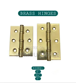 Butt Hinges with Fixed Pins (2, 2.5, 3 Inch)
