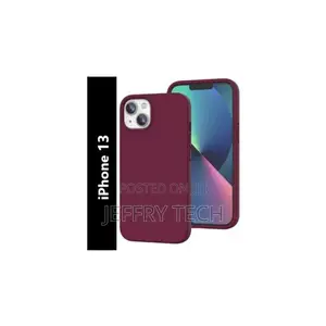 Kifuniko cha Nyuma cha Silicone cha iPhone 13 - Maroon