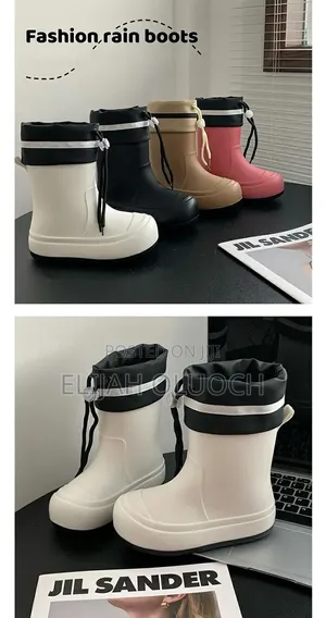Viatu vya Maji vya Watoto vya Gumboots na Kamba