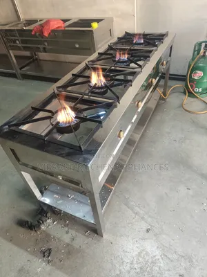 Jiko la Gesi la Kibiashara la Chuma cha Kutolea Nje la Burner 4