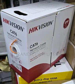 Kebo ya Mtandao ya Hikvision 305m CAT6 Solid Copper UTP