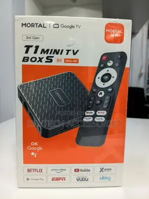 Mortal T1 Mini RK3518 Android 14 TV Box - Black