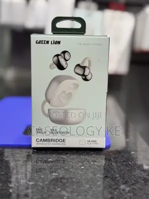 Cambridge Open-Ear Clip-On Wireless Earbuds (Nyeupe)